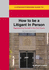 A Straightforward Guide to How to Be a Litigant in Person: 2nd Edition