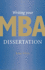 Writing Your MBA Dissertation