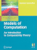 Models of Computation: an Introduction to Computability Theory