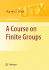 A Course on Finite Groups (Universitext)