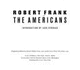Robert Frank: the Americans