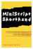 Miniscript Shorthand: Easy Alternative to Traditional Shorthand