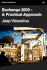 Exchange 2010 a Practical Approach