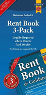 Rent Book 3-Pack: Legally Required where Rent is Paid Weekly -  for Use throughout the UK