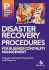 Disaster Recovery Procedures for Business Continuity Management