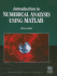 Introduction to Numerical Analysis Using Matlab�: .