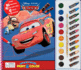 Disney / Pixar Cars Deluxe Poster Paint & Color-Coloring Book for Kids, 80 Illustrations, 10 Watercolor Paints, 12 Crayons, 1 Paint Brush