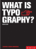 What is Typography? (Essential Design Handbooks)