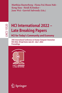 Hci International 2022? ? Late Breaking Papers: Hci