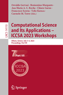Computational Science and Its Applications-Iccsa 2023 Workshops