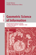 Geometric Science of Information