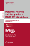 Document Analysis and Recognition-Icdar 2023 Workshops