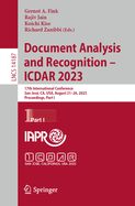 Document Analysis and Recognition-Icdar 2023