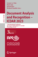 Document Analysis and Recognition-Icdar 2023