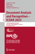 Document Analysis and Recognition-Icdar 2023