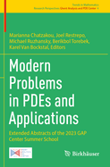 Modern Problems in Pdes and Applications