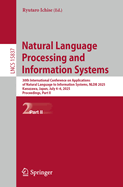 Natural Language Processing and Information Systems