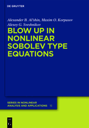 Blow-Up in Nonlinear Sobolev Type Equations (De Gruyter Series in Nonlinear Analysis and Applications)