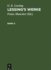 G. E. Lessing: Lessing's Werke. Band 2