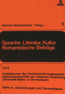 Sprache, Literatur, Kultur-Romanistische Beitr�ge (Ftsk. Publikationen Des Fachbereichs Translations-, Sprach-Und Kulturwissenschaft Der Johannes...Mainz in Germersheim) (German Edition)