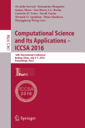 Computational Science and Its Applications-Iccsa 2016