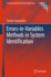 Errors-in-Variables Methods in System Identificati