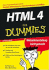 Html 4 for Dummies (German Edition)