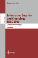 Information Security and Cryptology-Icisc 2000