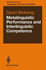 Metalinguistic Performance and Interlinguistic Competence (Springer Series in Language and Communication)