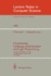 Programming Language Implementation and Logic Programming: International Workshop Plilp `90, Link�ping, Sweden, August 20-22, 1990. Proceedings