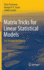 Matrix Tricks for Linear Statistical Models: Our Personal Top Twenty [Hardcover] [Aug 24, 2011] Puntanen, Simo; Styan, George P. H. and Isotalo, Jarkko