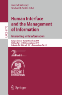 Human Interface and the Management of Information. Interacting With Information