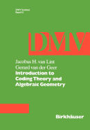 Introduction to Coding Theory and Algebraic Geometry (Oberwolfach Seminars)