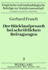 Der R�cklaufprozess Bei Schriftlichen Befragungen: Formale Modelle Zur Analyse Kollektiver Regelm�ssigkeiten (Empirische Und Methodologische Beitr�ge Zur Sozialwissenschaft) (German Edition)