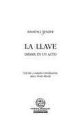 La Llave: Drama En Un Acto (Spanish Edition)