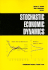 Stochastic Economic Dynamics
