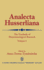 Analecta Husserliana: the Yearbook of Phenomenological Research, Volume I.