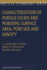 Characterization of Porous Solids and Powders: Sur