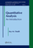 Quantitative Analysis: an Introduction (Automation and Production Systems) (Volume 2)