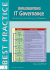 Implementing It Governance