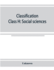 Classification. Class H: Social sciences