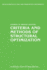 Criteria and Methods of Structural Optimization