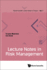 Lecture Notes in Risk Management