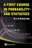 First Course in Probability and Statistics, a