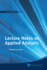 Lecture Notes on Applied Analysis Vol-5