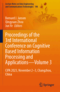 Proceedings of the 3rd International Conference on