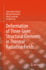 Deformation of Three-Layer Structural Elements in