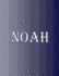 Noah: 100 Pages 8.5" X 11" Personalized Name on Notebook College Ruled Line Paper