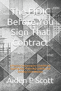 The FIDIC Before You Sign That Contract: A Practical Subcontractor's Checklist for Spotting Risk, Protecting Cashflow, and Avoiding Costly Mistakes
