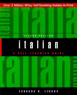 Italian: A Self-Teaching Guide - Lebano, Edoardo A